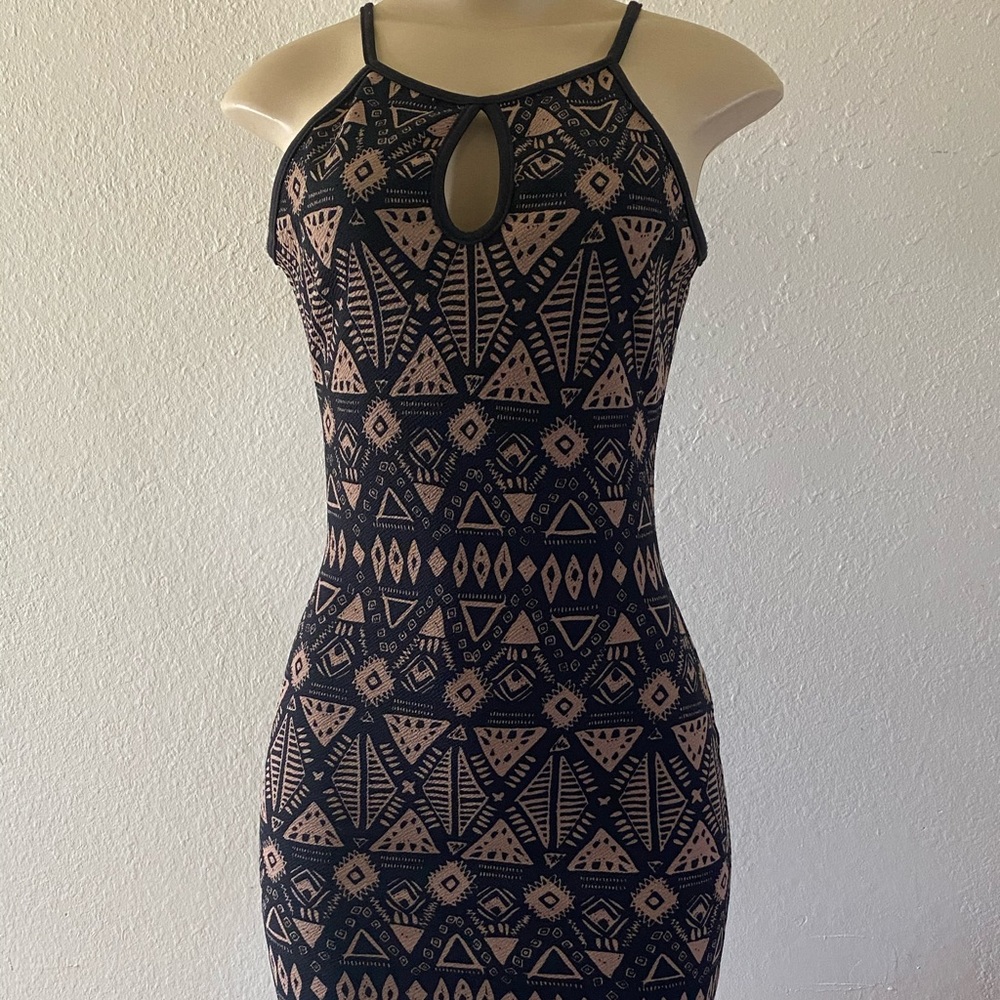 Black/brown dress